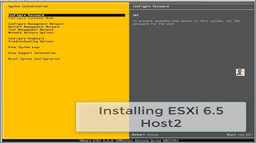 video 3 -  ESXi 6 5 Host 2 Installation steps with vCenter