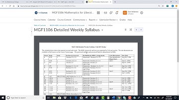 MGF1106 Welcome Video