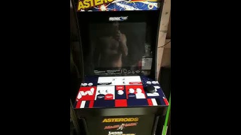 Arcade 1 up asteroids cabinet