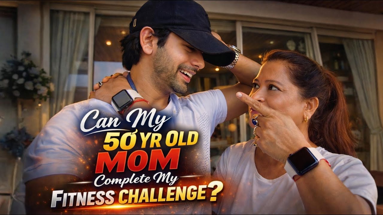 Can My 50-Year-Old Mom Survive My Fitness Challenge? 😳 | Siddharth Nigam #FitnessChallenge #Fitness 