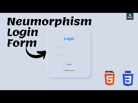 create neumorphic login