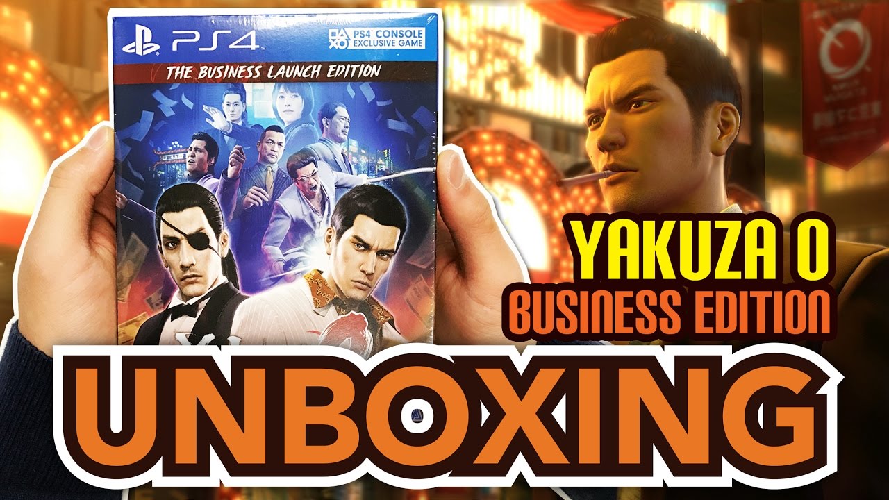 Yakuza Zero 0 The Business Launch Edition Ps4 Unboxing Youtube