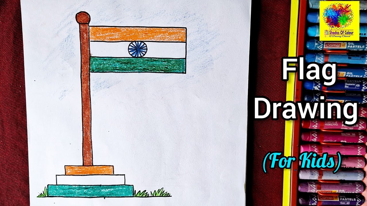 Indian Flag Drawing And Colouring Tips | How To | Craftlas - YouTube