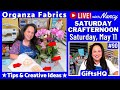 Happy saturday crafternoon  join nancy live chat about crafting crocheting sewing  more 90