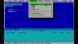 C++ HELLO WORLD Tutorial | Using Turbo C++