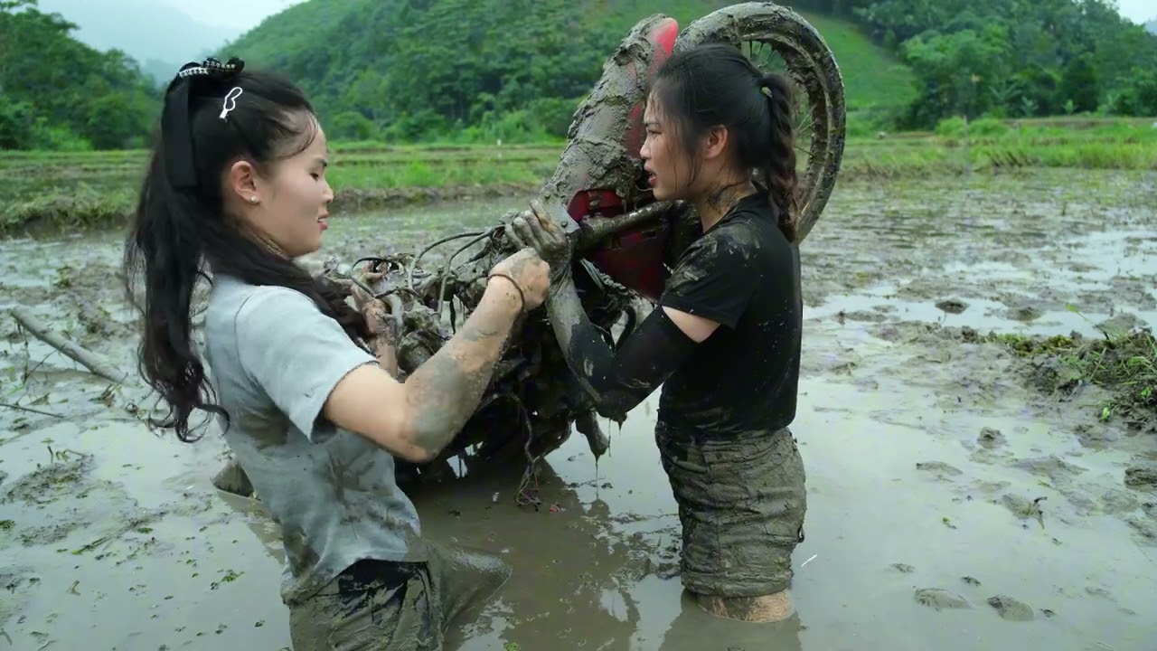 FULL VIDEO ONE GIRL RESTORES OLD MOTORBIKES ALONE  TRANSFORMING BROKEN BIKES INTO BRAND-NEW MACHINES