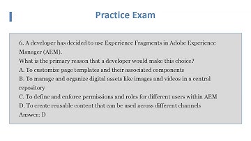 AD0-E128 AEM Sites Developer Professional Exam Prep with Practice Questions