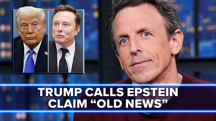 Trump Calls Elon's Epstein Allegations "Old News"