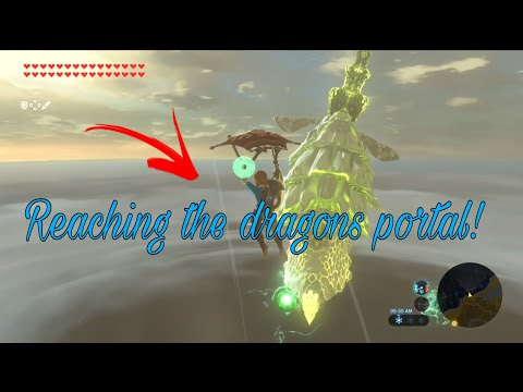 Botw reaching the dragons portal!