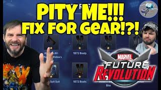Pity system that WORKS!! Fixing Gear problem - Marvel Future Revolution