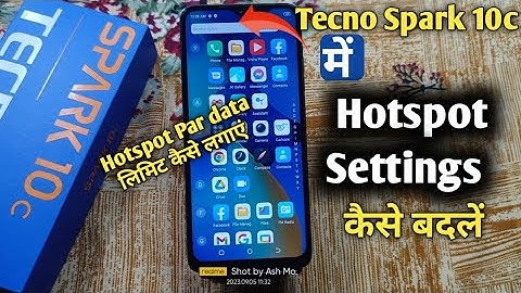 How To Change Hotspot password in Tecno Spark 10c | Tecno Spark 10c में Hotspot Data कैसे लगाएं