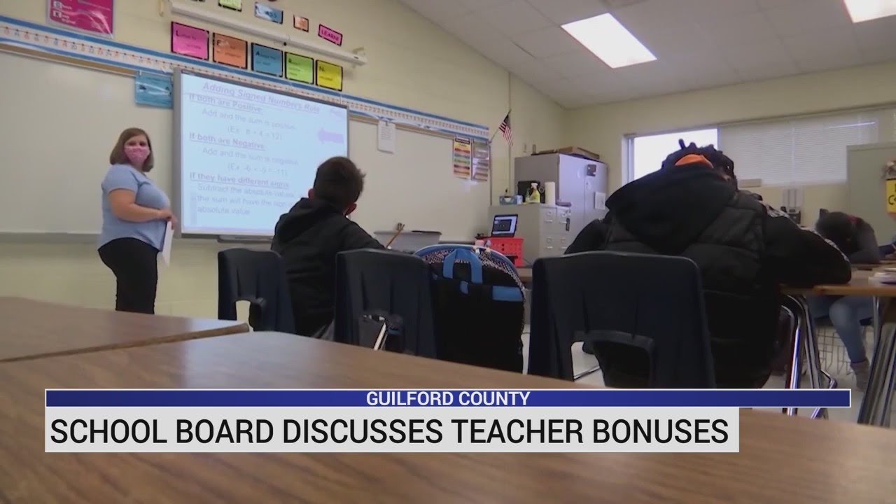 Guilford County school board discusses bonuses for staff YouTube