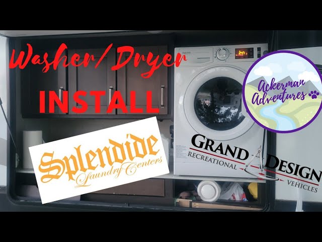 Installing the Splendide washer/dryer combo in the Cat House today. This is  their new model. Super excited to show off this build.…