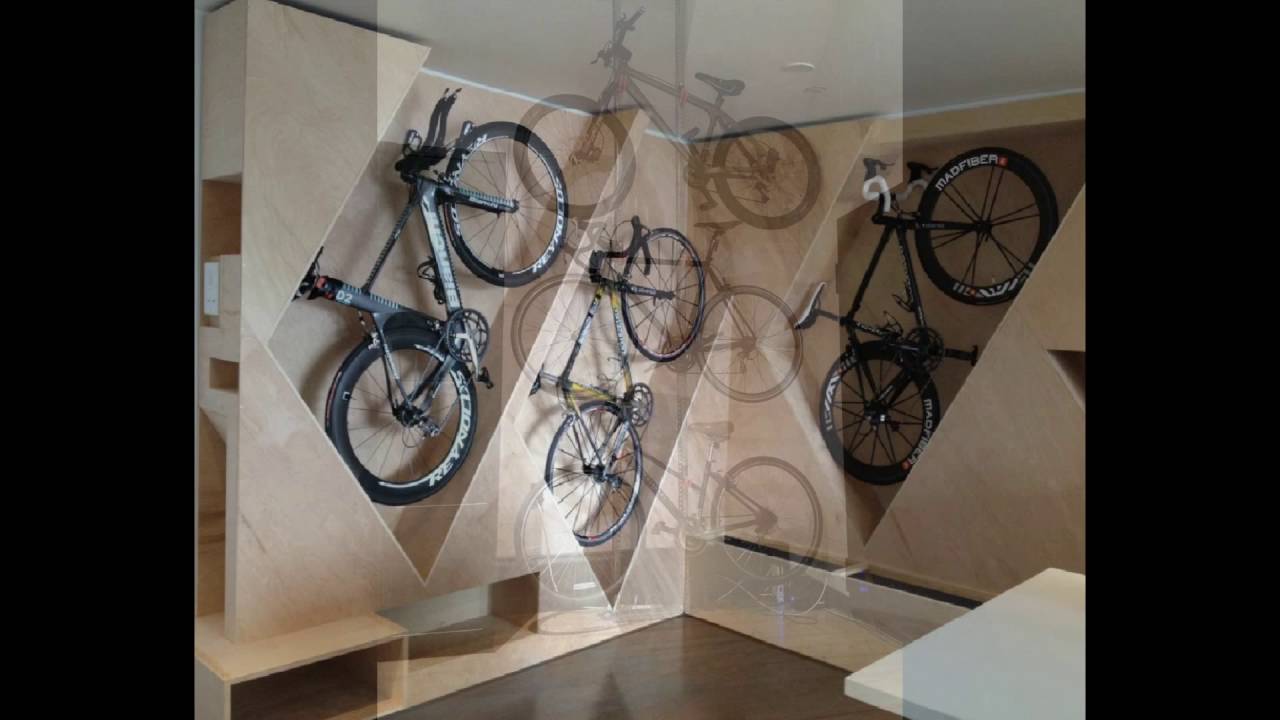 DIY Modern Wall Mounted Bike Rack - DIY Huntress