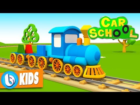 Car School - Xe Ô tô Tránh Tàu Hỏa | Phim Hoạt Hình 3D Đồ Chơi Trẻ Em
