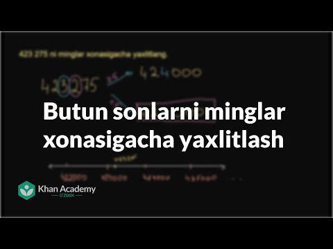 Video: Manfiy butun sonlarni qanday bajarasiz?