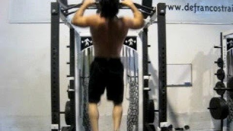 DeFrancosGym.com - Drop-set chain pull-ups!