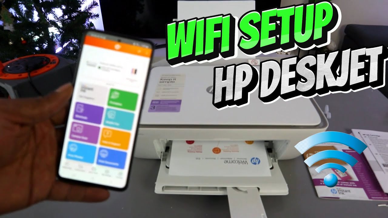 How To Connect HP DESKJET 2810e Printer To WIFI Network - YouTube