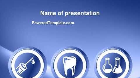 Dentist Clinic PowerPoint Template by PoweredTemplate.com