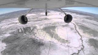 Eagle Plain, Yukon Territory, Canada, spring 2014 seismic work video four