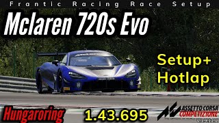 Hungaroring (1.43.695) | McLaren 720s Evo Setup &amp; Hotlap (ACC Console)