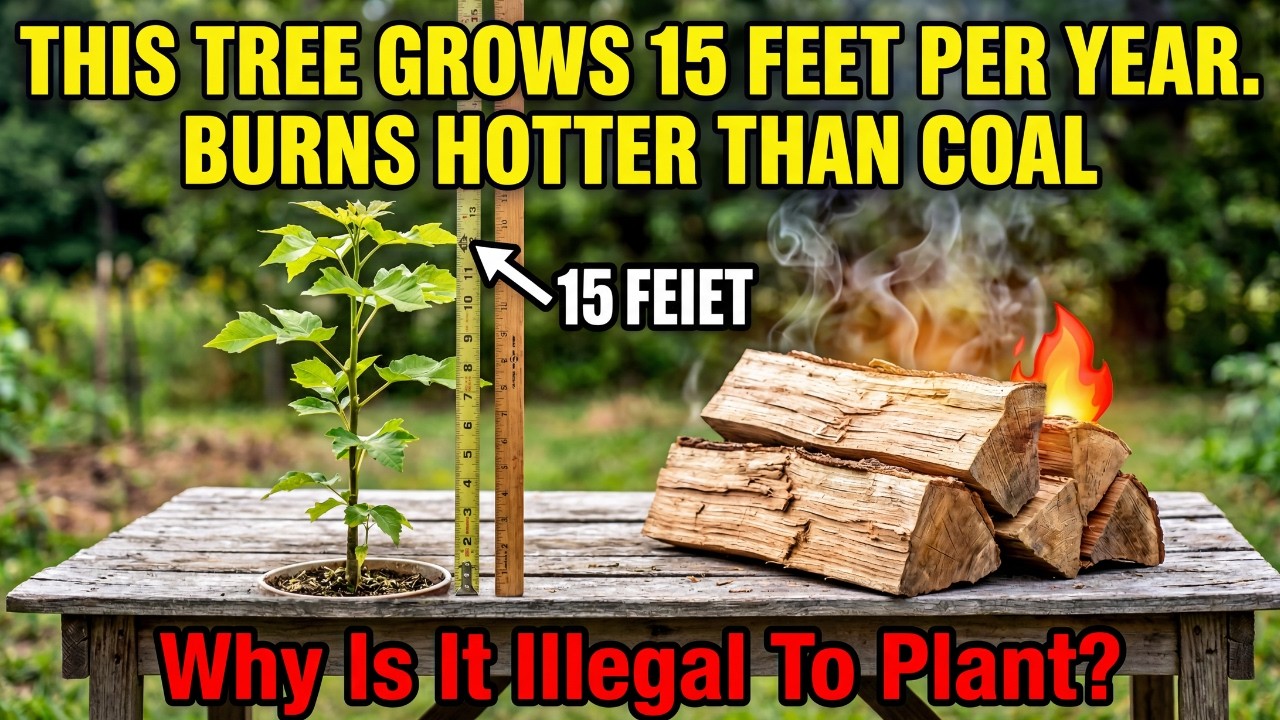 This Tree Grows 15 Feet Per Year. Burns Hotter Than Coal. Why Is It Illegal To Plant?