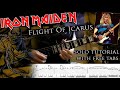 Iron Maiden - Flight Of Icarus Dave Murray's solo lesson (with tablatures and backing tracks)