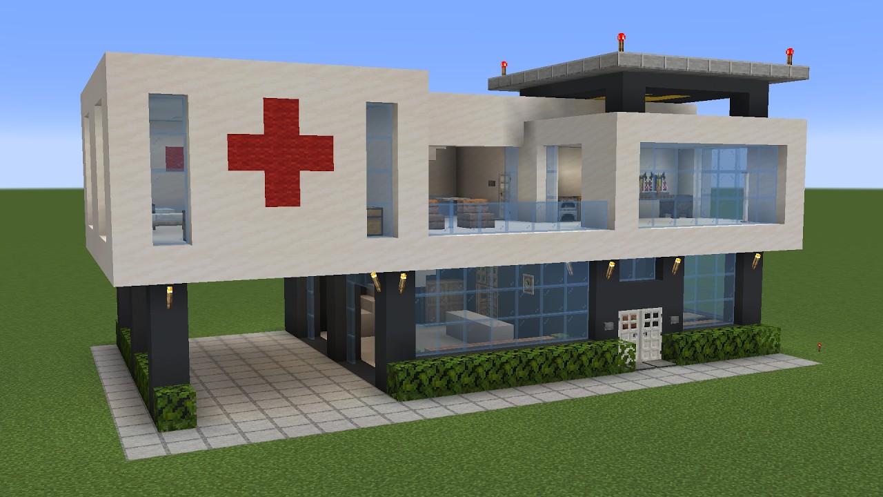 Minecraft - How to build a Hospital 2 - Minecraft Builders