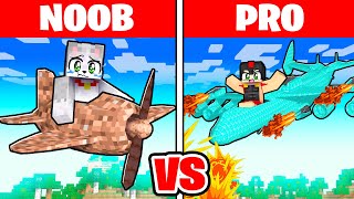 Pasamos de AVIÓN NOOB a PRO en Minecraft ✈ INVICTOR VS ACENIX