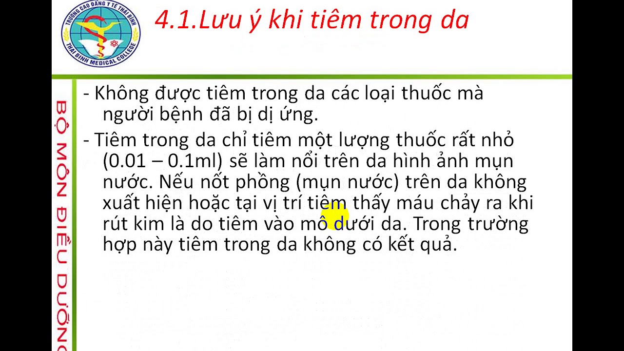 Test Lay Da Video bai giang tiem trong da, test lay da - YouTube