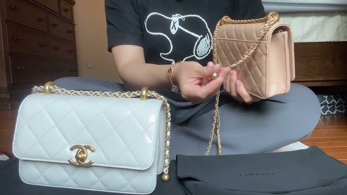 CHANEL TRENDY CC WOC in BABY PINK, VS YSL Envelope Chain Wallet
