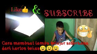 Tutorial membuat lampu belajar dari barang bekas - kerajinan yang mudah dibuat