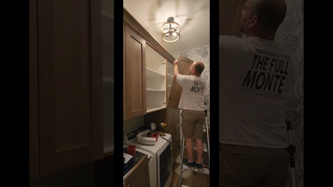 Laundry Room Cabinet install. WCC April 12th 2023