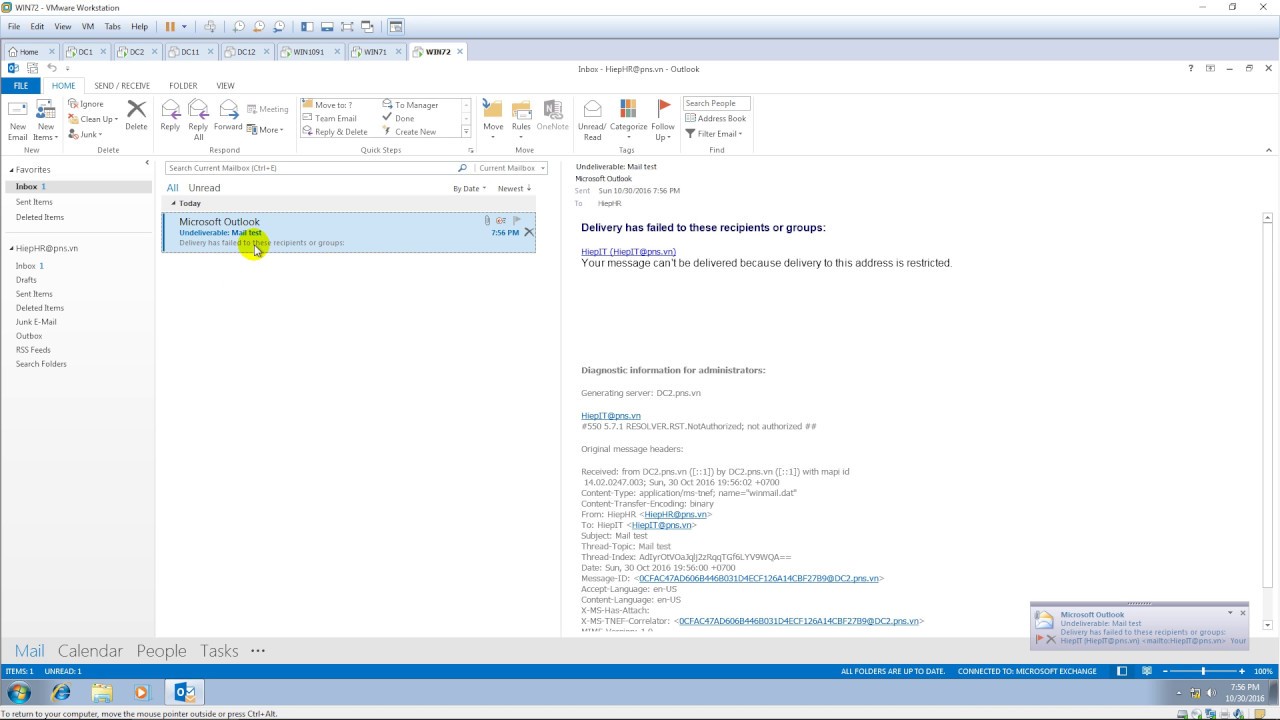 Setting message send and receive restrictions in Exchange 2010