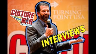 Donald Trump, Jr., &amp; Charlie Kirk at CSU: Interviews