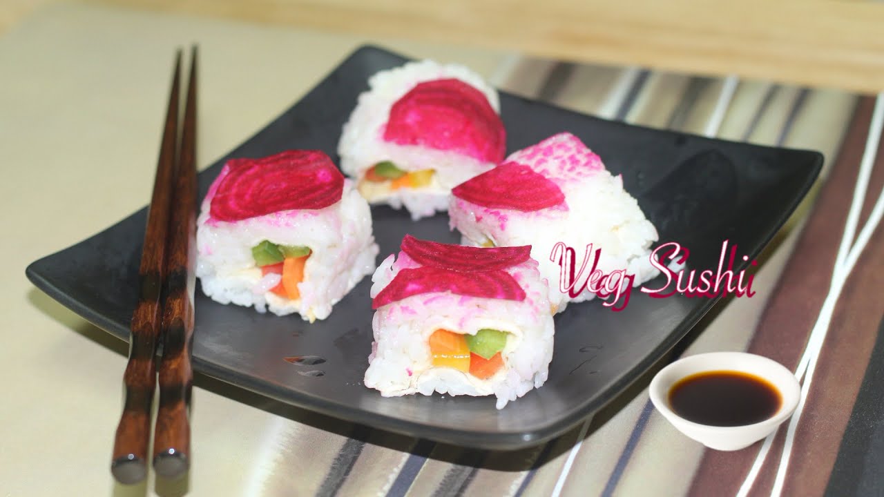 Quick & Easy Veg. Sushi Video Recipe by Bhavna - Perfect Lunch Box Sushi | Bhavna