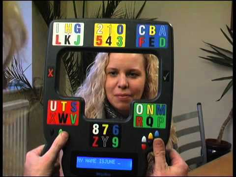 Megabee - simple electronic eye gaze tablet - YouTube