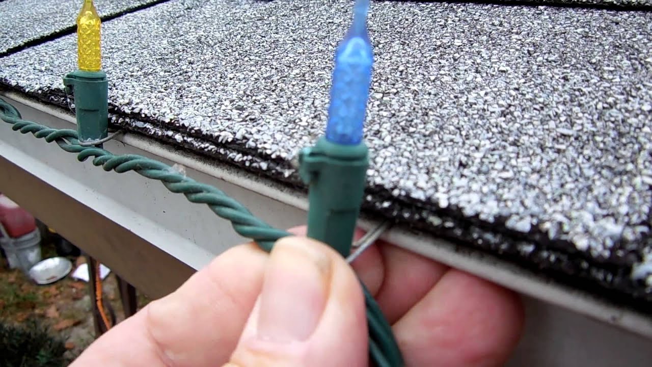 Hanging Christmas Lights With Paper Clips Youtube for Gutter Clips For Christmas Lights Screwfix