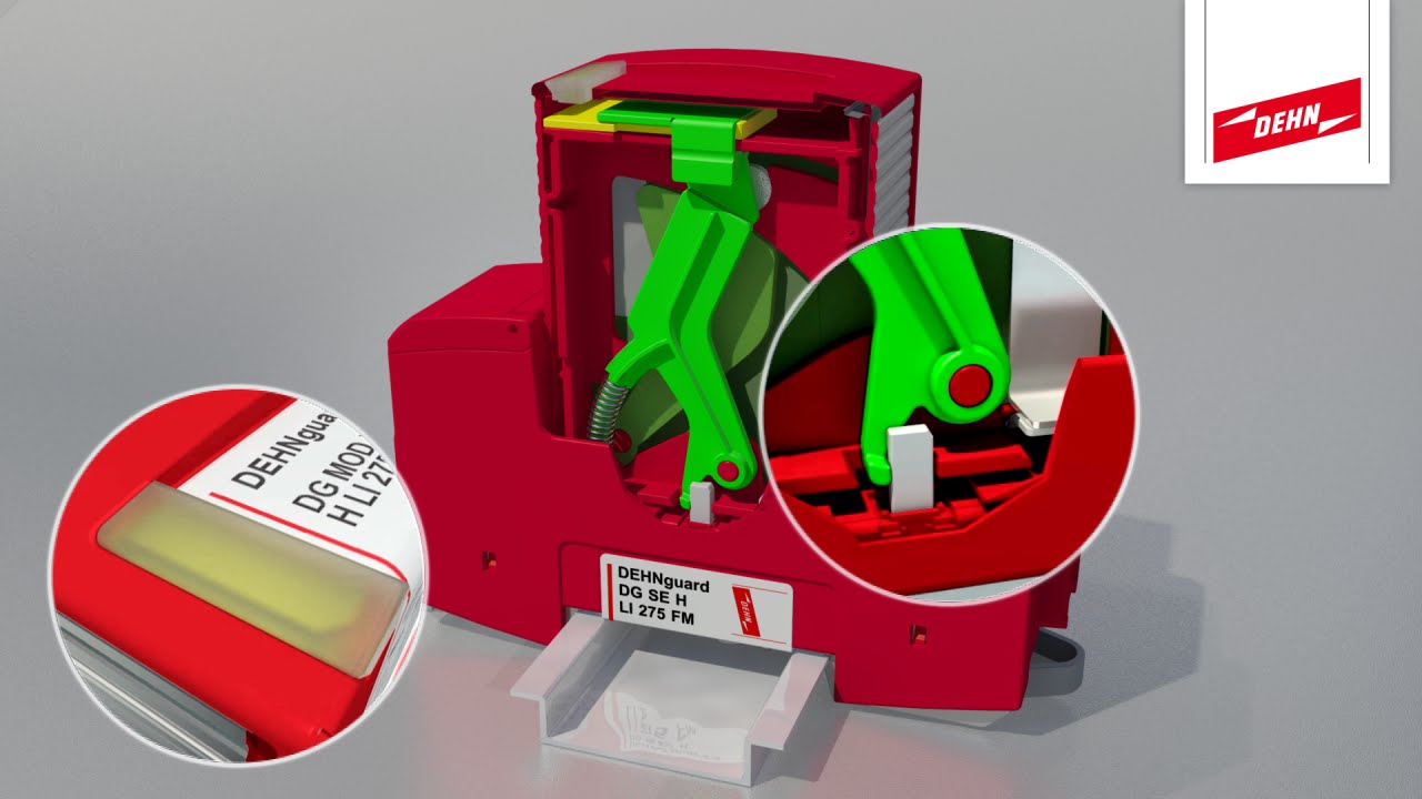 DEHNguard® SE H LI: ogranicznik przepięć typu 2 ze wskaźnikiem Lifetime Indication