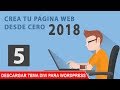 crear pagina web desde cero 2018 parte 5 descargar tema divi para wordpress