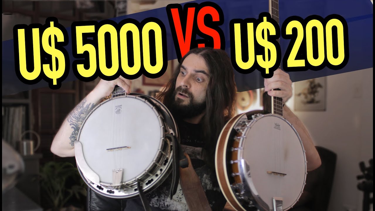 Banjo Americano de R$1.200 VS R$25.000 - Comparação Banjo Strinberg Vs Deering