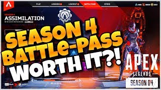 Apex Legends: SEASON 4 BATTLE PASS BREAKDOWN (All Tiers)