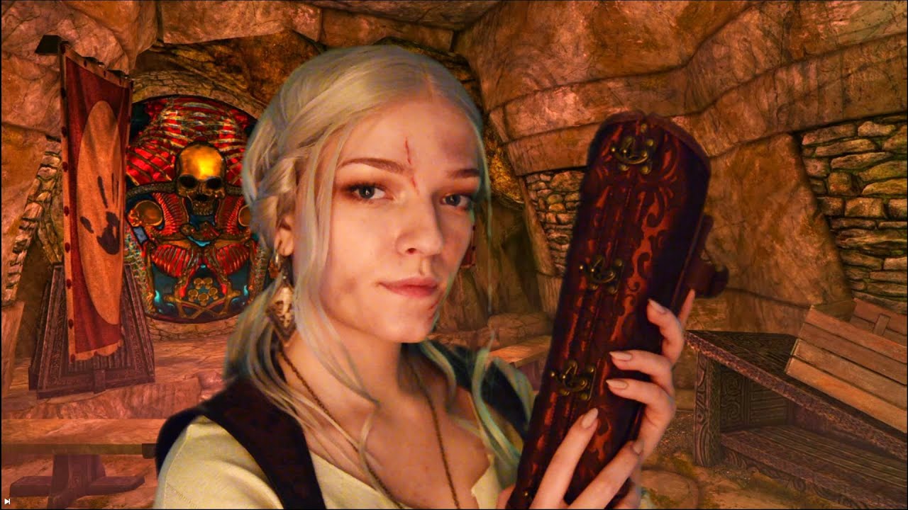 Joining the Dark Brotherhood 💀 Skyrim ASMR Roleplay (armor fitting, fabric sounds)