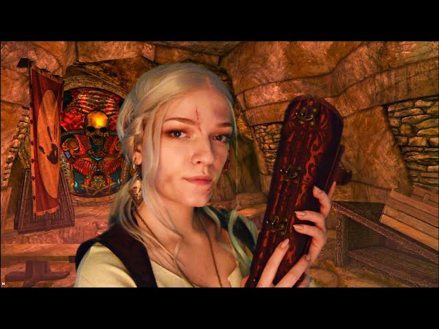 Joining the Dark Brotherhood 💀 Skyrim ASMR Roleplay (armor fitting, fabric sounds)