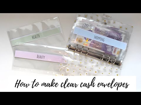 How To Make Clear Cash Envelopes | Cash Envelope System | DIY Cash Envelopes