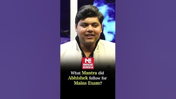 What mantra did Abhishek follow for ESE Mains | Best Preparation Strategy | Must Watch | MADE EASY