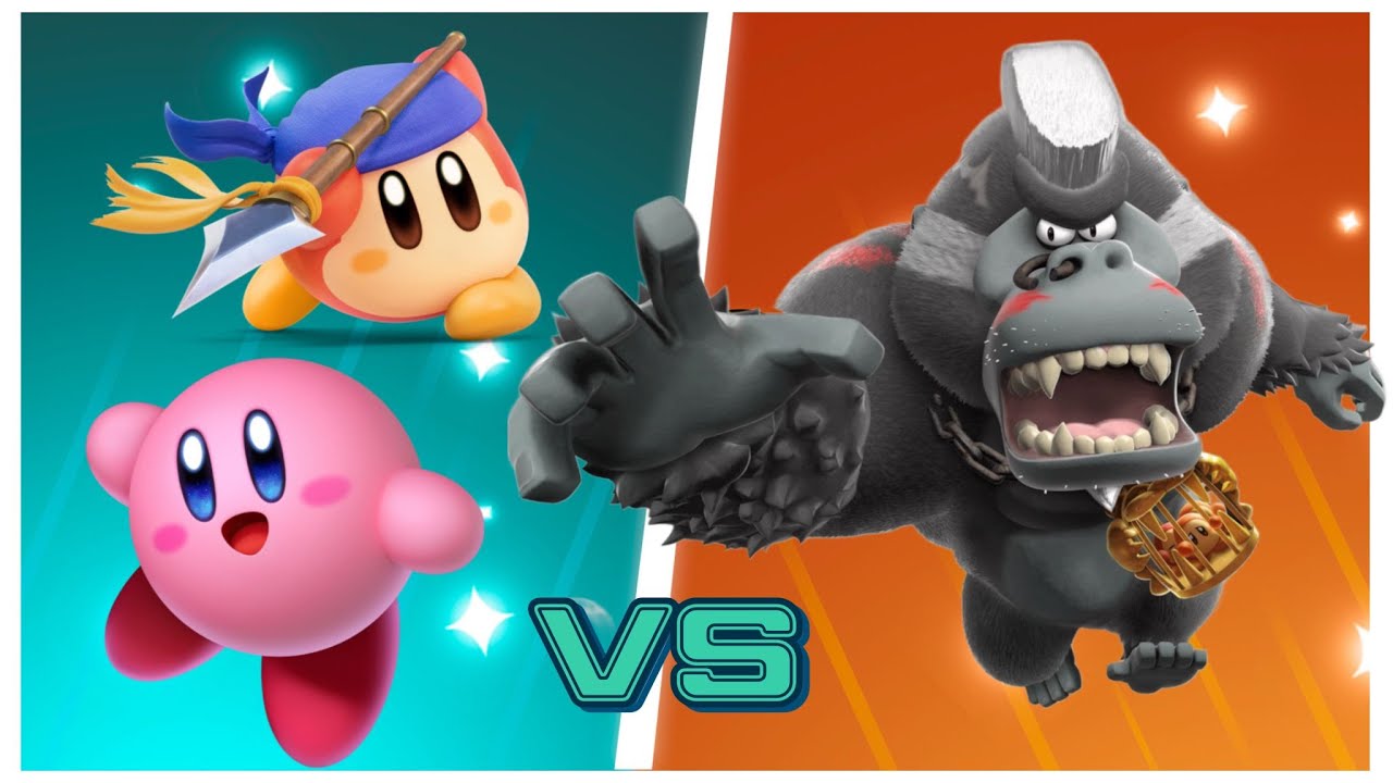 Kirby and Bandana Dee VS. Gorimondo - Kirby and the Forgotten Land