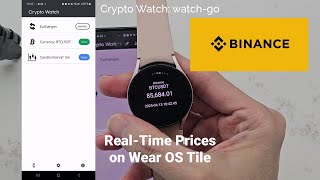 Crypto prices, right on your wrist.