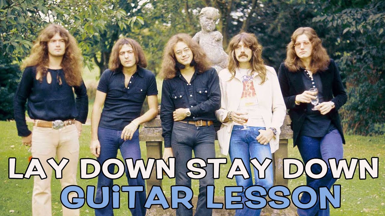 Deep Purple - Lay Down Stay Down Guitar LESSON and Breakdown