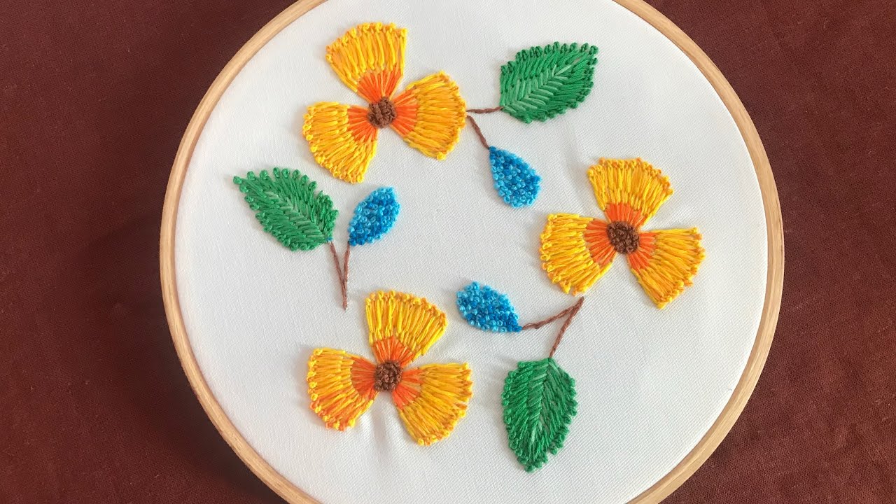 Modern hand embroidery design for pillow/ cushion covers Kadhai